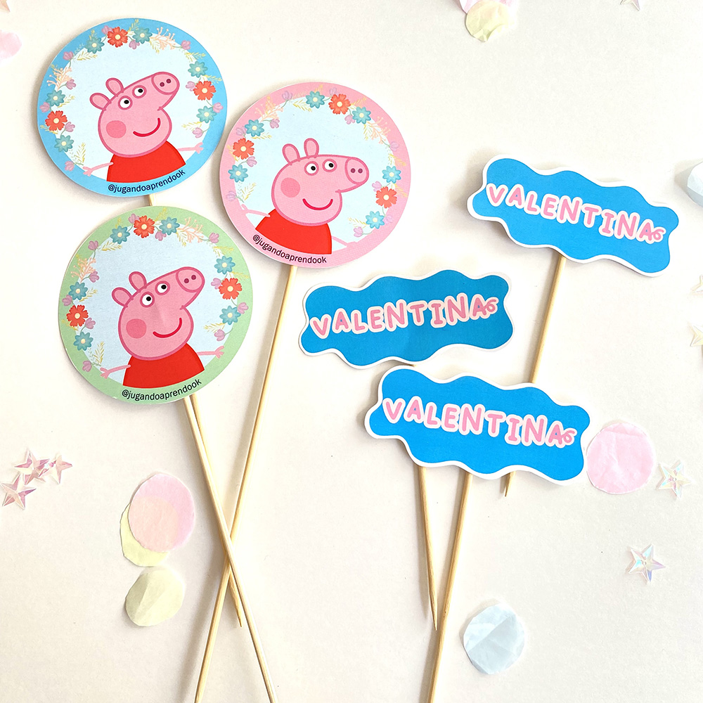 Tarjeta pepa pig cumple