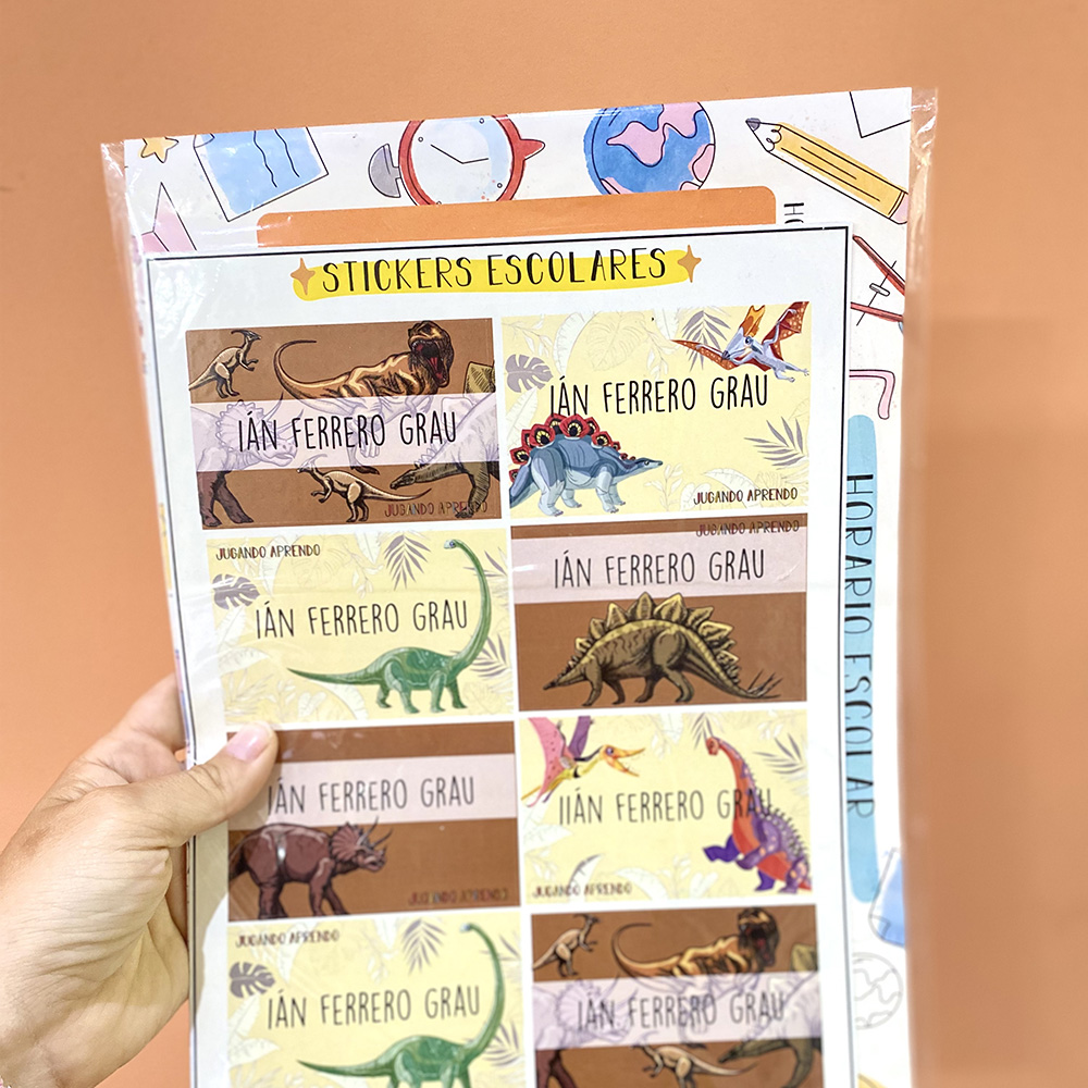 Banderitas dinosaurios